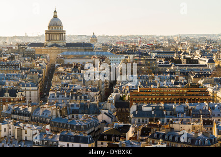 Vue sur Paris depuis Notre Dame Banque D'Images