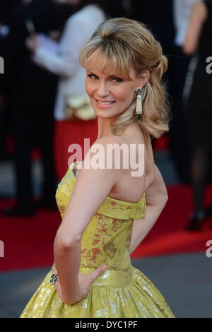 Londres, ANGLETERRE - 13 avril : Leigh Zimmerman assiste à la Laurence Olivier Awards au Royal Opera House le 13 avril 2014 à Londres, en Angleterre. Credit : Voir Li/Alamy Live News Banque D'Images