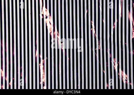 Bandes noires et blanches formant motif Banque D'Images