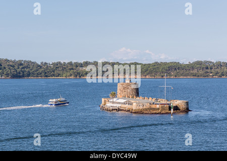 Fort Denison, Pinchgut Island dans le port de Sydney. Banque D'Images