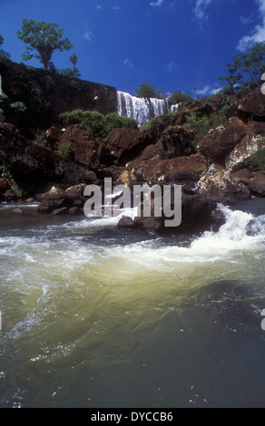 Isla San Martin, Iguazu Falls National Park, Cataratas del IguazÃº, Rainforest subtropicale, province de Misiones, Argentine Banque D'Images