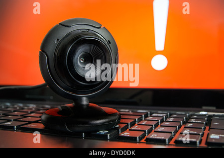 Caméra de surveillance Web. L'espionnage et de sécurité sur l'Internet Banque D'Images