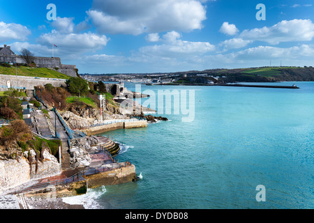 Sur l'Hoe de Plymouth dans le Devon Banque D'Images