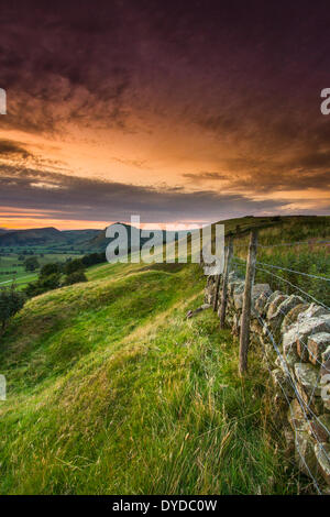 Vue de la colline de Chrome et Parkhouse Hill de Hollinsclough. Banque D'Images