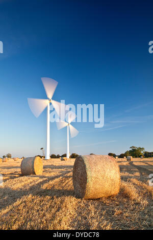 Ferme éolienne de Winterton, à Norfolk. Banque D'Images