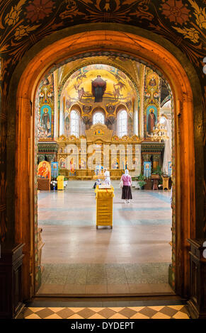 Église de l'Assomption de la Bienheureuse Vierge Marie en Vasilievsky Ostrov. Banque D'Images