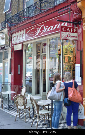 Diana Cafe à Bayswater Road. Banque D'Images