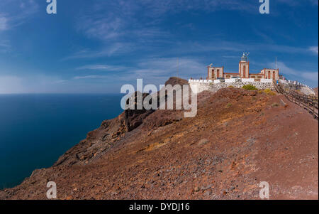 L'Espagne, l'Europe, Fuerteventura, Îles Canaries, Las Playitas, Phare, Punta de la Entallada, paysage, eau, été, mer, Banque D'Images