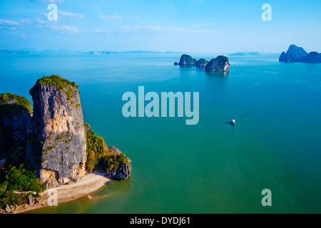 La Thaïlande, Phang Nga Bay, parc national Ao Phang Nga, Khao Ko Phing Kan island Banque D'Images