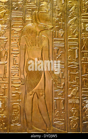 Tutankhaten Toutankhamon Toutankhamon Toutankhamon Toutankhamon trésor Egypte Egypte ancienne Pharaon, roi de King Tut gold mine f Banque D'Images