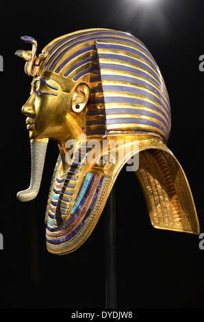 Tutankhaten Toutankhamon Toutankhamon Toutankhamon Toutankhamon trésor Egypte Egypte ancienne Pharaon, roi de King Tut gold mine f Banque D'Images