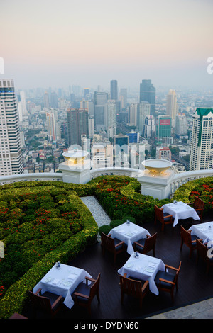 Thaïlande, Bangkok, bar Sirocco (Sky Bar) de l'hôtel Lebua Banque D'Images