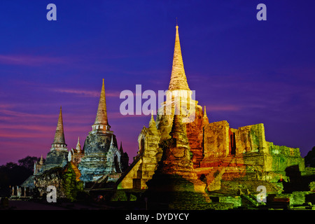 La Thaïlande, Ayutthaya, Ayutthaya Historical Park, Wat Phra Si Sanphet Banque D'Images