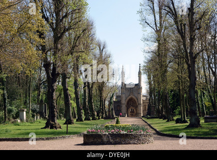 Dans la chapelle anglicane Nunhead Cemetery, Londres Du Sud Banque D'Images