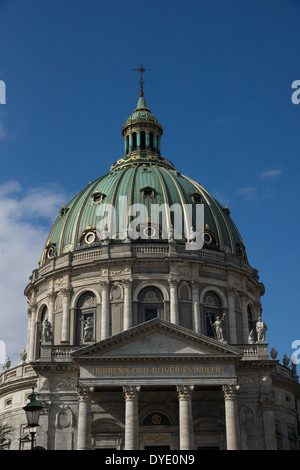 Marmorkirken à Copenhague est l'un des plus emblématiques des églises avec des Danois du grand dôme. Banque D'Images