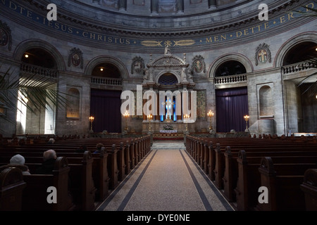 Marmorkirken à Copenhague est l'un des plus emblématiques des églises avec des Danois du grand dôme. Banque D'Images