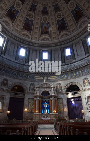 Marmorkirken à Copenhague est l'un des plus emblématiques des églises avec des Danois du grand dôme. Banque D'Images