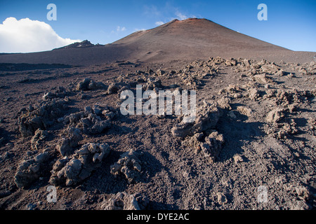 Pentes de l'Etna en Sicile. Banque D'Images