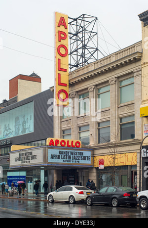 Apollo Theatre sur West 125th Street à Harlem, New York City Banque D'Images