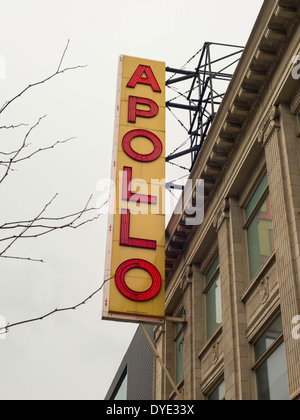 Apollo Theatre sur West 125th Street à Harlem, New York City Banque D'Images