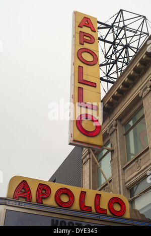 Apollo Theatre sur West 125th Street à Harlem, New York City Banque D'Images