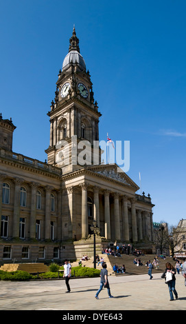L'Hôtel de Ville, Square Victoria, Bolton, Greater Manchester, Angleterre, RU Banque D'Images