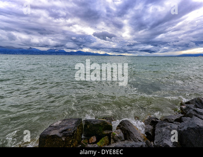 Le lac de Genève, Suisse Banque D'Images