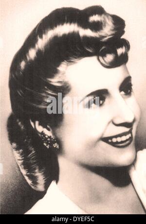 María Eva Duarte de Perón. Eva Peron 1941. Deuxième épouse du Président Argentin Juan Peron. Elle a également été la première dame d'Argentine. Banque D'Images