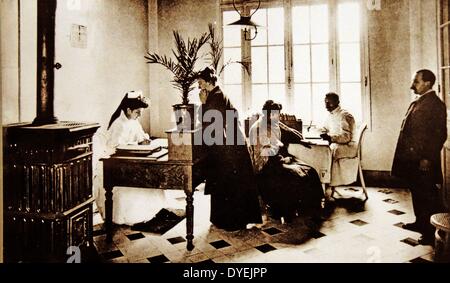 1900 Photographie de la lutte contre la tuberculose (TB) clinique à l'Hôpital Beaujon à Paris, France Banque D'Images