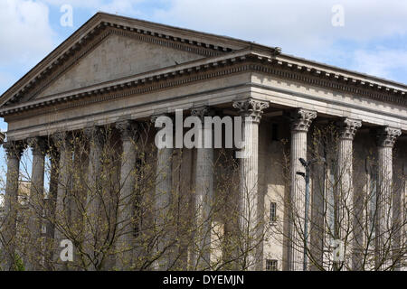 Birmingham Town Hall, salle de concert et lieu pour les assemblées populaires a ouvert en 1834 et situé à Victoria Square, Birmingham, Angleterre. Banque D'Images