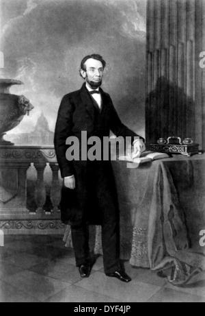 Le président Abraham Lincoln. 16e président des États-Unis d'Amérique. Banque D'Images