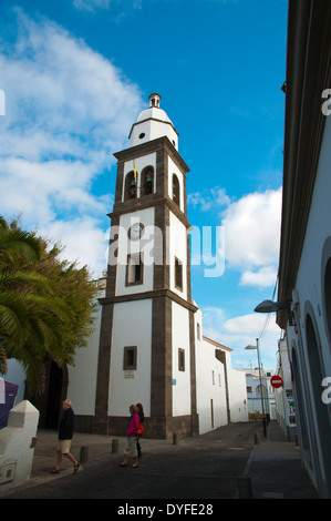 L'église Iglesia de San Gines, Plaza de las Palmas, Arrecife, Lanzarote, Canary Islands, Spain, Europe Banque D'Images