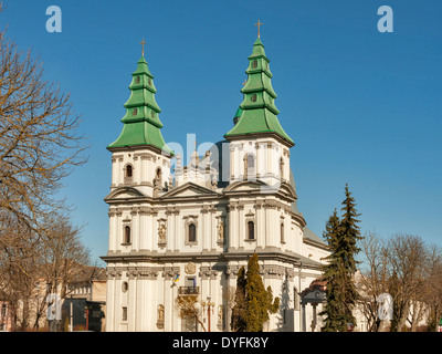 Cathédrale de l'Immaculée Conception de la Bienheureuse Vierge Marie, Ternopil, Ukraine. L'Église grecque catholique, XVIII siècle. Banque D'Images