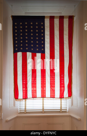 USA, Arkansas, Little Rock, MacArthur Museum of Arkansas Military History, USA flag Banque D'Images