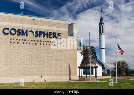 USA, Kansas, Hutchinson, Kansas Cosmosphere and Space Center exterior Banque D'Images