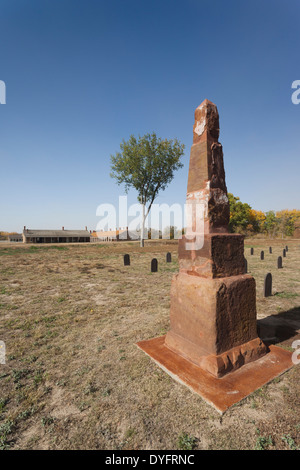 USA, Kansas, Larned, Lieu historique national Fort Larned, milieu du xixe siècle, avant-poste militaire, la protection de la Santa Fe Trail Banque D'Images