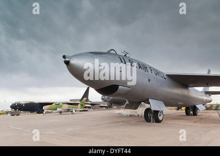 USA, Kansas, Wichita, Kansas Aviation Museum, Boeing B-47, premier avion à réaction de l'USAF, bombardiers fabriqués en Wichita Banque D'Images