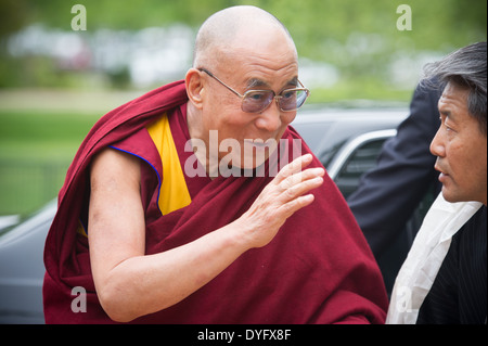 Dalaï-Lama arrive à l'Université de Maryland Banque D'Images