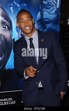 Los Angeles, CA, USA. Apr 16, 2014. Marlon Wayans aux arrivées pour une maison hantée Premiere, Regal Cinemas LA Live, Los Angeles, CA, 16 avril 2014. Credit : Dee Cercone/Everett Collection/Alamy Live News Banque D'Images