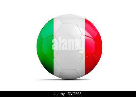 Des ballons de foot avec des équipes de football Brésil drapeaux, 2014. Groupe D, Italie Banque D'Images