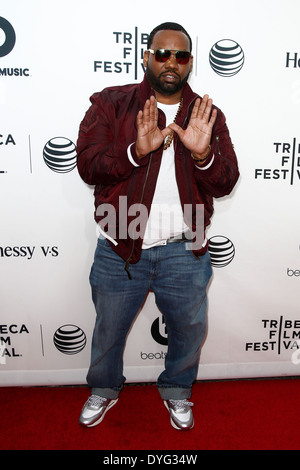 Marc Lavoine le Chef du Wu-Tang Clan assiste à la première mondiale de 'Temps' à l'Illmatic est 2014 Tribeca Film Festival. Banque D'Images