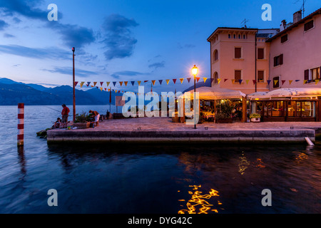 Porto di Brenzone, Lac de Garde, Vénétie, Italie Banque D'Images