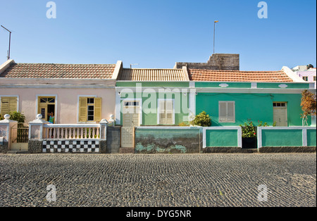 Porto Novo - le port principal de Santo Antao, une île dans l'archipel de Cabo Verde. Banque D'Images