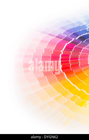 Couleurs du nuancier livre. Rainbow couleurs types catalogue. Banque D'Images
