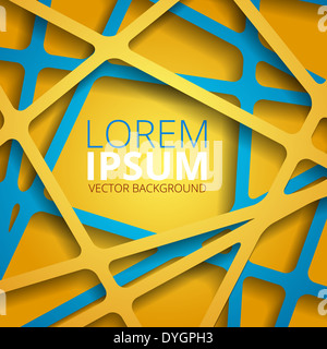 Abstract 3D graphiques. Vector illustration Banque D'Images