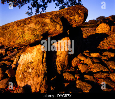 Yomitan chambre funéraire tombe Gwynedd Snowdonia au Pays de Galles UK Banque D'Images