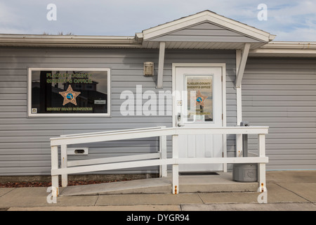 Bureau du shérif du comté de Flagler, Bâtiment du poste de Beverly Beach, FL, USA Banque D'Images