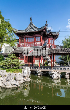 Le Jardin Yuyuan à Shanghai Yu Yuan Garden Bazaar, Chine Banque D'Images