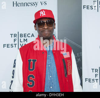 New York, NY, USA - 16 Avril 2014 : producteur, DJ et rappeur Pete Rock assiste à l'ouverture du Festival du film de Tribeca 2014 Premiere nuit des temps "Illmatic Est' au Beacon Theatre, Manhattan Crédit : Sam Aronov/Alamy Live News Banque D'Images