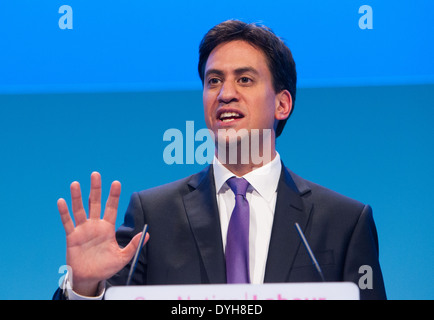 Ed Miliband MP,chef du parti travailliste Banque D'Images